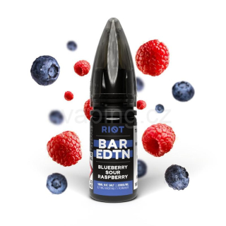 E-liquid Salt RIOT BAR EDTN s příchutí BLUEBERRY SOUR RASPBERRY 10ml (borůvka s malinou) 5mg