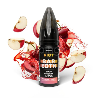 E-liquid Salt RIOT BAR EDTN s příchutí SOUR CHERRY APPLE 10ml (třešeň a zelené jablko) 5mg