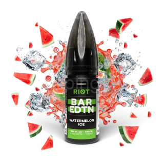 E-liquid Salt RIOT BAR EDTN s příchutí WATERMELON ICE 10ml (ledový vodní meloun) 5mg