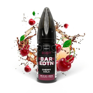 E-liquid Salt RIOT BAR EDTN s příchutí CHERRY COLA 10ml (třešňová cola) 5mg