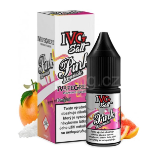 E-liquid Salt IVG s příchutí PINK LEMONADE 10ml (grepová limonáda) 20mg