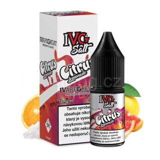E-liquid Salt IVG s příchutí CITRUS LEMONADE 10ml (limonáda s bobulemi) 10mg