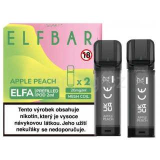 ELFA Elfbar POD 2x cartridge - APPLE PEACH (jablko a broskev) 20mg 