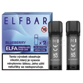 ELFA Elfbar POD 2x cartridge - BLUEBERRY (borůvka) 20mg 