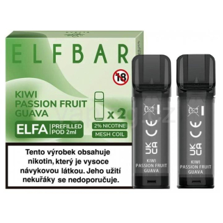 ELFA Elfbar POD 2x cartridge - KIWI PASSION FRUIT GUAVA (kiwi, marakuja a guava) 20mg 