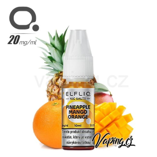 ELFLIQ Salt PINEAPPLE MANGO ORANGE 20mg (ananas, mango a pomeranč) 10ml
