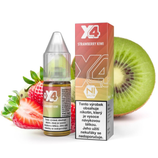 X4 Salt e-liquid - STRAWBERRY KIWI 10ml (jahoda a kiwi) 10mg