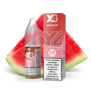 X4 Salt e-liquid - WATERMELON 10ml (vodní meloun) 10mg