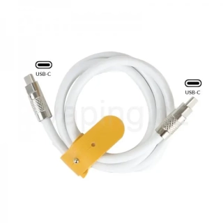 GvG kabel nabíjecí široký USB-C > USB-C (1m) bílá