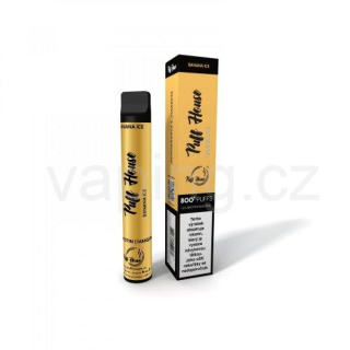 Jednorázová e-cigareta Puff House BANANA ICE (16mg)