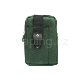 Fumytech Bag ochrané pouzdro na zip s poutkem na opaseka a karabinou 17,5x11,5cm (zelené)