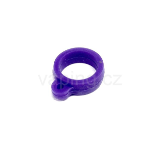 Silikonový kroužek pro šňůrky (fialový) 13mm