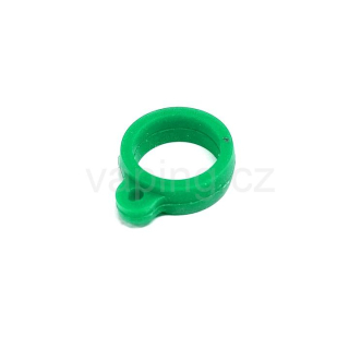 Silikonový kroužek pro šňůrky (zelený) 13mm
