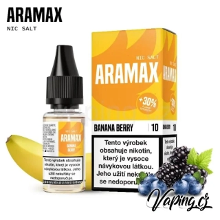 ARAMAX Salt Nic - BANANA BERRY 10ml (banán a lesní ovoce) 10mg