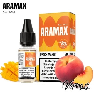 ARAMAX Salt Nic - PEACH MANGO 10ml (broskev a mango) 20mg