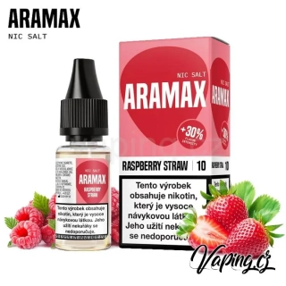 ARAMAX Salt Nic - RASPBERRY STRAW 10ml (malina a jahoda) 10mg