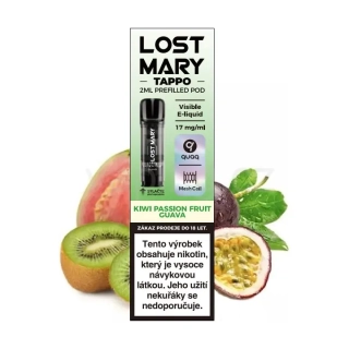 LOST MARY POD 1x cartridge - KIWI PASSION FRUIT GUAVA (kiwi, marakuja a kvajáva) 17mg