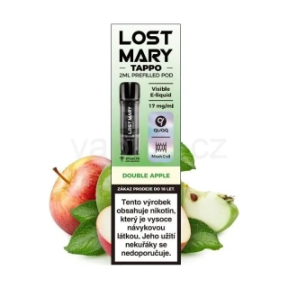 LOST MARY POD 1x cartridge - DOUBLE APPLE (jablko) 17mg