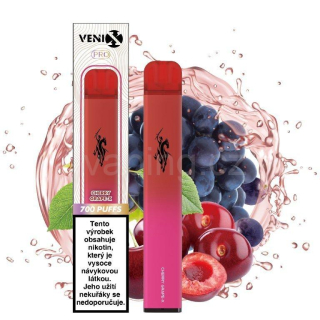 Venix Pro jednorázová e-cigareta CHERRY GRAPE-X (třešeň a hrozno) 16mg
