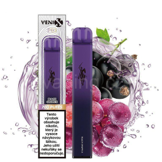 Venix Pro jednorázová e-cigareta BLACK GRAPE-X (černý rybíz a hrozno) 16mg