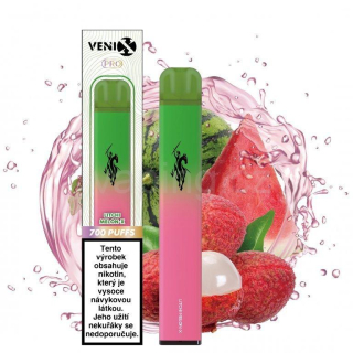 Venix Pro jednorázová e-cigareta LITCHI MELON-X (liči a vodní meloun) 16mg