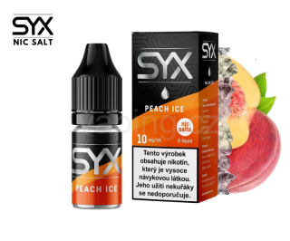 E-liquid Salt SYX 10mg PEACH ICE (ledová broskev) 10ml