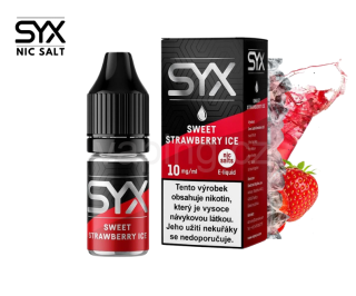 E-liquid Salt SYX 10mg SWEET STRAWBERRY ICE (ledová jahoda) 10ml