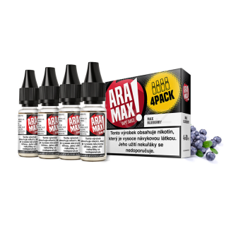 Aramax E-liquid 4x10ml (Max Blueberry) 18mg