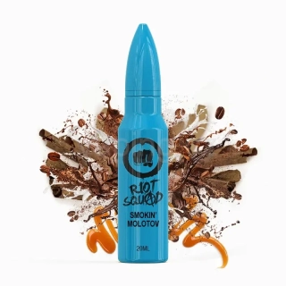 RIOT SQUAD Shake & Vape příchuť SMOKIN MOLOTOV (karamel tabák) 20ml