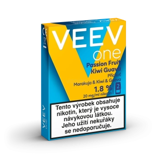 VEEV ONE náplně Passion Fruit Kiwi Guava 20mg - 2ks