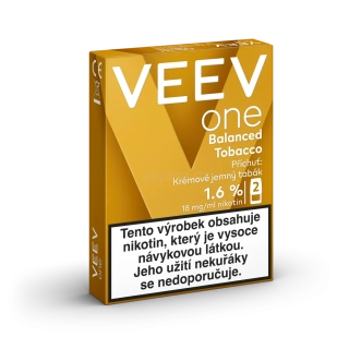VEEV ONE náplně Balanced Tobacco 18mg - 2ks