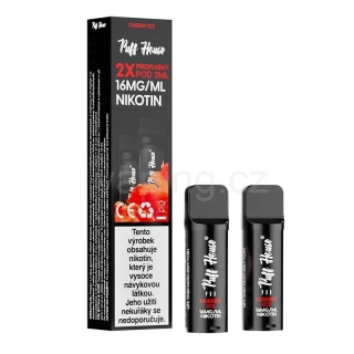 Puff House 2x přednaplněný pod - CHERRY ICE 16mg