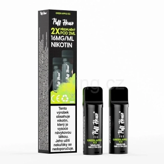 Puff House 2x přednaplněný pod - GREEN APPLE ICE 16mg