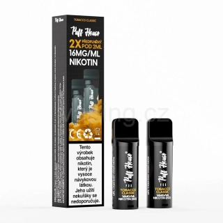 Puff House 2x přednaplněný pod - TOBACCO CLASSIC 16mg
