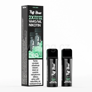Puff House 2x přednaplněný pod - COOL MINT 16mg