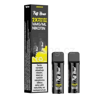 Puff House 2x přednaplněný pod - LEMON ICE 16mg