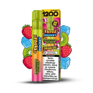 Reymont Kurwa Rocket 1200 RASPBERRY KIWI ICE 20mg