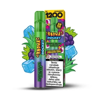 Reymont Kurwa Rocket 1200 PURPLE GRAPE ALOE ICE 20mg