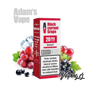 Adams Vape Salt e-liquid BLACKCURRANT GRAPE (černý rybíz a hroznové víno) 20mg