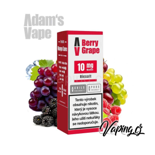 Adams Vape Salt e-liquid BERRY GRAPE (lesní ovoce a hroznové víno) 10mg