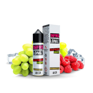 Příchuť Infamous LONGZ - RASPBERRY GRAPE (Chladivé hrozno s malinou) 60/10ml