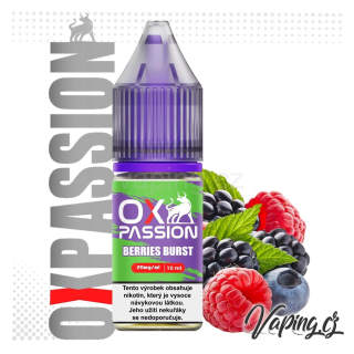 OXVA Ox Passion - BERRIES BURST 10ml (borůvka, malina a ostružina) 20mg