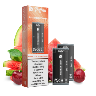 PUFFMI POD 2x cartridge - WATERMELON CHERRY (vodní meloun třešeň) 18mg
