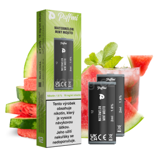 PUFFMI POD 2x cartridge - WATERMELON MOJITO (melounové mojito) 18mg