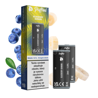 PUFFMI POD 2x cartridge - BLUEBERRY BANANA (borůvka & banán) 18mg
