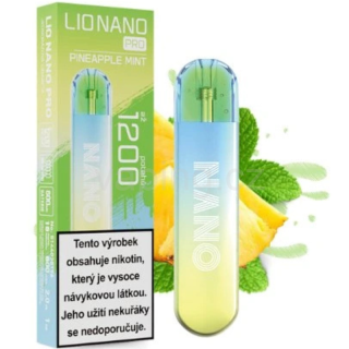 LIO NANO PRO jednorázová e-cigareta PINEAPPLE MINT (ananas & máta) 16mg