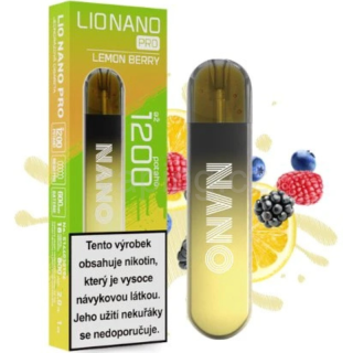 LIO NANO PRO jednorázová e-cigareta LEMON BERRY (citrón & bobule) 16mg