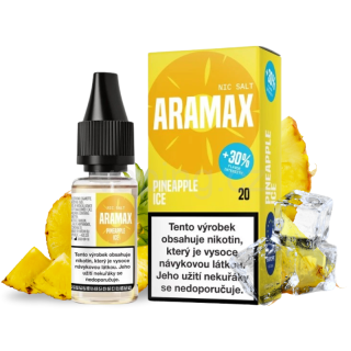 ARAMAX Salt Nic - 10ml PINEAPPLE ICE (ledový ananas) 20mg