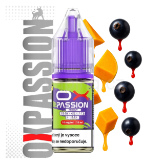 OXVA Ox Passion - BLACKCURRANT SQUASH 10ml (černý rybíz a medová dýně) 10mg