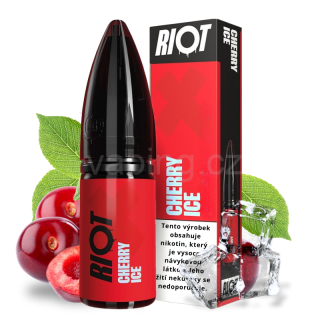 E-liquid Salt RIOT X s příchutí CHERRY ICE 10ml (ledová třešeň) 10mg